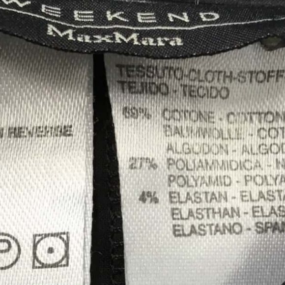 MAX MARA WEEKEND Black Cotton Lycra Button High Collar Office Long Sleeve Shirt - Picture 6 of 9